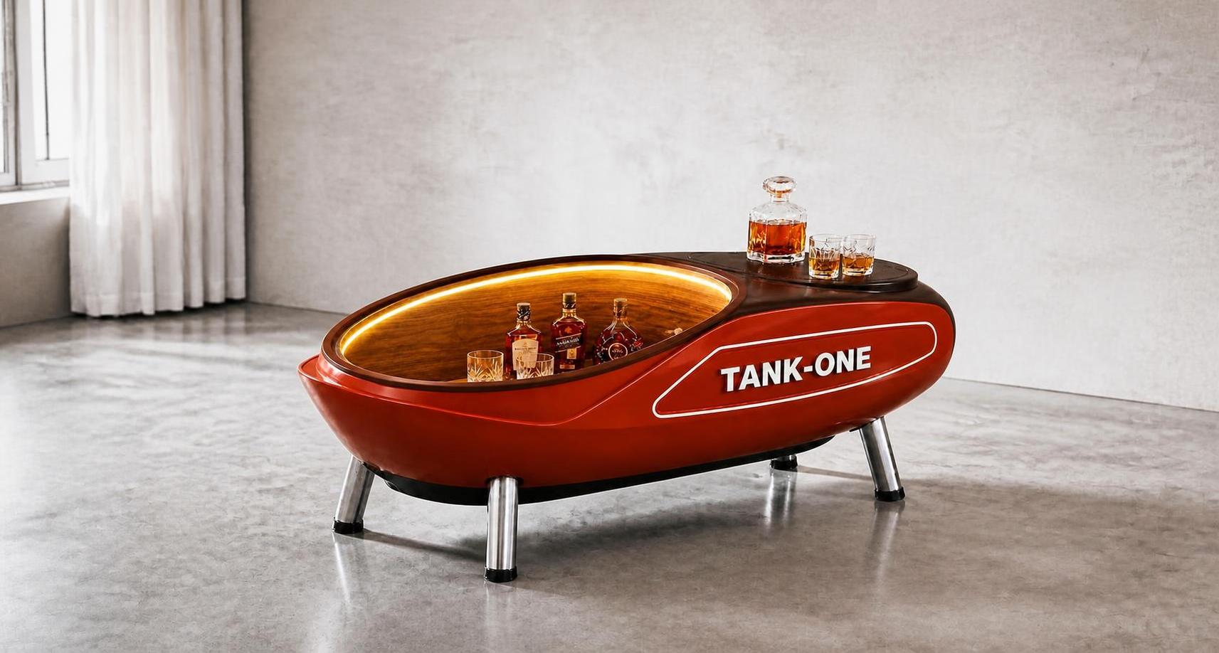 TANKONE Cinabro &mdash; cinabro e testa di moro, aperto